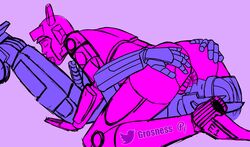 69 autobot cunnilingus cybertronian elita_one erection grob_(artist) hands_on_ass licking_thigh optimus_prime robot_girl small_ass spread_legs straight transformers unmasked