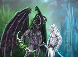 anawind_bezum arthas_menethil black_hair illidan_stormrage lich_king warcraft world_of_warcraft yaoi