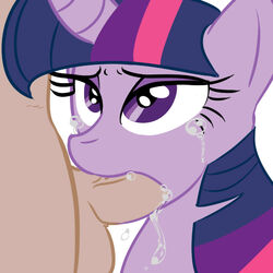 2d close-up fellatio female feral friendship_is_magic human human_on_feral interspecies male my_little_pony oral quadruped saltcore straight tagme toony twilight_sparkle_(mlp) unicorn white_background