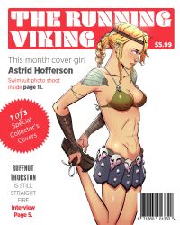 1girls astrid_hofferson blonde_hair blue_eyes body_paint disclaimer dreamworks female female_only how_to_train_your_dragon light-skinned_female light_skin magazine magazine_cover solo solo_female