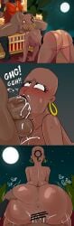 blowjob blowjob_face censored cum_in_mouth cumshot cumshot_in_mouth dark-skinned_female dark-skinned_futanari dickgirl facial fucked_silly futa_on_female futanari grabbing_from_behind mira_(primal) oral primal_(series) queen_ima slave slavegirl spakka5 tagme thick_ass vaginal_penetration