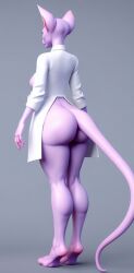 big_ass big_butt dr._k feline feline_ears feline_humanoid hairless kid_vs._kat purple_skin taller_girl thick_ass thick_thighs wide_hips