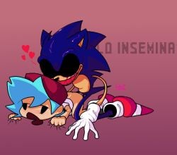 2boys anal bestiality boyfriend_(friday_night_funkin) climax domination drooling ejaculation femboy femboyfriend friday_night_funkin gay hedgehog interspecies male male_only maledom mobian_(species) penis red_penis sonic.exe sonic.exe_(character) sonic_(series) sonic_the_hedgehog sonic_the_hedgehog_(series)