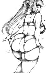 1girls 2016 ass ass_focus big_ass big_butt blush bra breasts commentary_request curvy curvy_body curvy_female curvy_figure curvy_hips dat_ass dumptruck_ass fat_ass female female female_focus female_human female_only female_solo fujiwara_no_mokou garter_belt greyscale haseru_(ginku_mh) heart high_resolution highres huge_ass huge_butt large_ass large_breasts light-skinned light-skinned_female light_skin long_hair long_hair_female monochrome panties panty_pull ponytail sideboob simple_background solo solo_female solo_focus sweat sweatdrop sweaty sweaty_body sweaty_breasts sweaty_butt team_shanghai_alice thighhighs thighs touhou underwear white_background white_hair white_skin