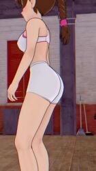 1girls 3d animated ankle_socks anklehighs ass avatar_legends avatar_the_last_airbender azula braided_hair breakwater_ridge brown_eyes brown_hair female female_focus female_only fire_nation gym gym_clothes mai_(avatar) mp4 music nonbender pink_socks ponytail see-through see-through_clothing shoes socks socks_and_shoes solo sound toned_female ty_lee video white_shorts workout workout_clothes yoga_pants yoga_shorts