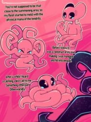 furry magic pink_background reggie_(whygena) sfw shapeshifting simple_background tentacle transformation transformation_sequence wizard