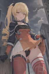 ai_generated blonde_hair female female_only fenny_(snowbreak:_containment_zone) pigtails snowbreak:_containment_zone tagme