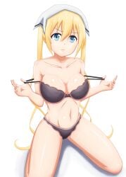 big_breasts blend_s blonde_hair hinata_kaho lingerie