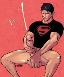 1boy abs ball_fondling balls balls_out beating_off biceps big_balls big_penis black_hair blue_eyes bodily_fluids body_hair boner bottomless_male chest clothed_masturbation conner_kent cum cum_squirt cum_squirting cumming cumshot dc dc_comics dc_extended_universe ejaculating ejaculating_cum ejaculation erect_penis erection gay gay_male hairy hairy_arms hairy_legs hairy_male half-dressed half_naked hard_on huge_balls huge_cock huge_thighs intense_orgasm jacking_off jerking jerkingoff kon-el leg_hair long_penis looking_at_penis male male_focus male_masturbation male_only male_orgasm male_pubic_hair manly masculine masturbating masturbation muscle muscles muscular muscular_arms muscular_ass muscular_back muscular_legs muscular_male muscular_thighs naked naked_male nude nude_from_the_waist_down nude_male orgasm penile_masturbation penis penis_out projectile_cum pubic_hair shirt_only short_hair sitting sitting_down solo_male spread_legs stiffy stroking stroking_cock stroking_penis superboy thick_cum thick_thighs thighs toastwire triceps tshirt two_handed_masturbation veiny_muscles veiny_penis wanking