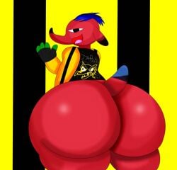 animal_crossing big_ass cyd_(animal_crossing) elephant furry male_only toony