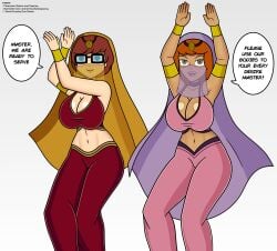 bankaipacay belly_dancer belly_dancer_outfit daphne_blake female female_focus female_only hypnosis scooby-doo velma_dinkley