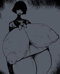 big_breasts ghost ghost_girl huge_breasts original repomorame