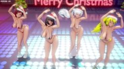 3d 4girls 60fps animated ass asymmetrical_hair audible_music audience big_ass bikini black_bikini black_hair blake_belladonna blonde_hair blue_earrings blue_eyes bouncing_breasts breasts cat_ears christmas christmas_tree clothed clothed_female clothing concert crowd curvy dancing earrings eyeliner female female_only female_pubic_hair footwear full_body glowstick headwear highres human jic_jic large_filesize long_hair medium_breasts medium_hair mikumikudance_(medium) mmd multicolored_hair multiple_girls music navel no_sex no_visible_genitali pale-skinned_female pale_skin penlight perky_breasts ponytail pubic_hair purple_eyes red_bikini red_hair rooster_teeth ruby_rose rwby santa_hat shiny_skin shoes side_ponytail silhouette silver_eyes sneakers sound sparse_pubic_hair stage standing swimwear tagme very_long_hair video voluptuous watermark weiss_schnee white_bikini white_hair yang_xiao_long yellow_bikini yellow_eyes