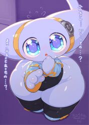 2023 adorable alien anthro big_eyes blue_eyes blush blushing_at_viewer chubby chubby_female clothed cute cute_face cute_fang cute_navel fat felid female female_only glistening glistening_body grey_background happy happy_face happy_female keyhat_tk10 long_tail looking_at_viewer mammal navel oerba_yun_fang one_eye_closed overweight overweight_female sad sad_face simple_background smile smiling solo solo_female thick_thighs tiril tiril_(keyhat_tk10) white_body wink winking_at_viewer