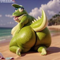 4k ai_generated anthro ass bbw big_ass bikini butt_focus female female_only gilf granny highres illumination_entertainment lizard matronai_(artist) mature mature_anthro mature_female mature_male miss_crawly patreon patreon_username pinup sing_(movie) ssbbw stable_diffusion swimsuit tagme thick_thighs twitter_username wide_hips