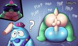 2boys alliartist alligator anthro anthro_on_anthro anthro_penetrated anthro_penetrating anthro_penetrating_anthro anus anus_juice ass ass_focus blue_body blue_skin bodily_fluids brawl_stars buzz_(brawl_stars) cat_mouth chubby chubby_anthro chubby_male collar confused confusion cute_face dinosaur duo from_front_position gay glasses green_body green_skin horns innocent innocent_expression liquid liquid_body male/male male_only male_penetrated male_penetrating male_penetrating_male mating_press missionary missionary_position missionary_sex naked on_floor onomatopoeia penis penis_out plap plap_(sound) question_mark reptile reptile_humanoid shiny_body shiny_butt shiny_skin showing_penis simple_background slime slime_boy squeak_(brawl_stars) standing sunglasses supercell sweaty_body tongue tongue_out translucent_body visible_penis x-ray