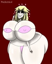 ass_bigger_than_head ass_focus ass_window back_view backboob big_ass big_breasts bikini breasts_bigger_than_head creepypasta demon demon_girl female female_only front_view horror huge_ass huge_breasts hyper_ass hyper_breasts mario_(series) micro_bikini nintendo nipples_visible_through_bikini nipples_visible_through_clothing peach.exe pixelectrical princess_peach sideass underass