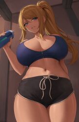 samus aran from metroid by zaphn