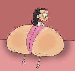 ass_bigger_than_head ass_focus big_ass butt_crush carlota_casagrande clothed facesitting female hyper_ass pixelectrical sideass the_loud_house