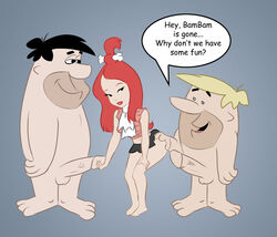 barney_rubble cheating_husband cheating_wife father-in-law_and_daughter-in-law father_and_daughter female fred_flintstone hanna-barbera human incest juvmc male pebbles_flintstone penis straight testicles the_flintstones the_pebbles_and_bamm-bamm_show threesome