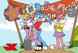 ambiguous_penetration angry anthro anthro_on_anthro anthro_only babs_bunny binky_bunny buster_bunny caught caught_in_the_act female fur furry furry_only jk looking_pleasured male mammal no_humans non-human rabbit straight tiny_toon_adventures uncensored