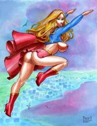 1girls blonde_hair dc sean_patty solo supergirl tagme