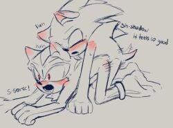 furry furry_male gay gay_sex hedgehog hedgehog_humanoid male_only shadow_the_hedgehog sketch sonadow sonadoww_artist sonic_(series) sonic_the_hedgehog sonic_the_hedgehog_(series) yaoi