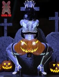 alcina_dimitrescu big_ass big_breasts big_butt body_modification brainwashing drone droneification dronification female gigantic_breasts haigure haigurehussy_(ibex) halloween high_heels ibex-cg milf mind_break mind_control only_female resident_evil resident_evil_8:_village slave slutty_outfit