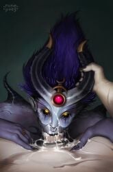 1girls blowjob chaos_(warhammer) chaos_daemon daemonette female herald_of_slaanesh looking_at_viewer ninelives oral oral_sex pov pov_eye_contact slaanesh slaanesh_mark straight tagme warhammer_(franchise) warhammer_fantasy