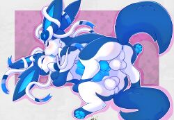 arkoh ass balls bodily_fluids eeveelution feral finn_(bluesylvfinn) frottage generation_6_pokemon genitals hi_res kissing knot male male/male nintendo penis pokemon pokemon_(species) saliva selfcest sex square_crossover sylveon