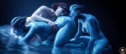 3d 3d_(artwork) 3girls alien alien/human alien_girl anilingus asari ass ass_worship blender blue-skinned_female blue_skin commander_shepard female female_only femshep ferdinand_(artist) group_sex human incest interspecies jane_shepard lesbian lesbian_orgy lesbian_sex mass_effect mass_effect_2 morinth mother_and_daughter multiple_females multiple_girls nude nude_female red_hair rimjob rimming rimming_female samara sharing_partner threesome wet_body wet_skin yuri