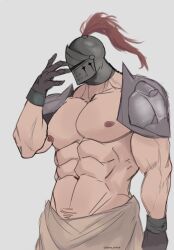 bara duncan_(schlindwein) helmet male male_only muscles muscular schlindwein shirtless solo solo_male