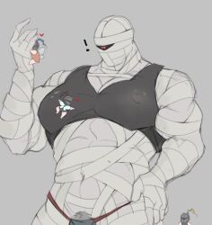 absinto_(schlindwein) bandages bara male male_only mummy muscles muscular schlindwein solo solo_male