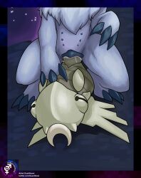 absol absurd_res animal_genitalia animal_pussy bodily_fluids canine_genitalia canine_pussy cowgirl_position detailed_background digital_drawing_(artwork) digital_media_(artwork) duo duskguard erection female female_on_top female_penetrated feral from_front_position fur generation_3_pokemon genital_fluids genitals hi_res male male/female male_on_bottom male_penetrating male_penetrating_female multi_nipple nintendo nipples nude on_bottom on_top outside penetration penile penile_penetration penis penis_in_pussy pokemon pokemon_(species) pussy sex shedinja vaginal_penetration vaginal_penetration white_body white_fur