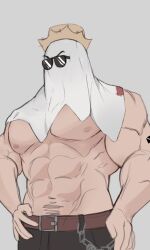 bara hood male male_only muscles muscular schlindwein shirtless solo solo_male sunglasses