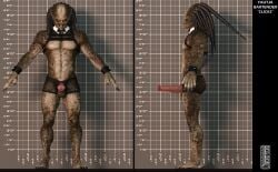 abs alien balls genitals hi_res humanoid male male_only muscular muscular_humanoid muscular_male pecs penis predator_(franchise) pseudo_hair solo spikes spikes_(anatomy) ugnaughtsden unusual_anatomy unusual_genitalia yautja