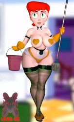 big_ass big_breasts big_butt bimbo body_modification dexter's_laboratory dexter's_mom female hypnosis ibex-cg maid mind_break mind_control slave