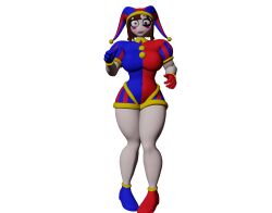 2023 3d 3d_model blender buhonero75 glitch_productions gooseworx jester jester_outfit modelling pomni pomni_(buhonero75) pomni_(the_amazing_digital_circus) the_amazing_digital_circus