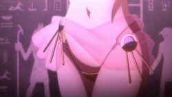 animated animated_gif ass belly_button belly_dancer bouncing_breasts breasts busty cleavage dancer dancer_outfit demon_girl egyptian female female_focus female_only gif harem_outfit high_school_dxd hip_focus hip_sway hourglass_figure navel rias_gremory screenshot shaking_breasts thick_thighs thighs veil very_long_hair