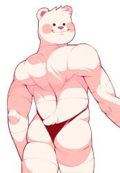 anthro ass_focus bear cucurucho cucurucho_(qsmp) male_only mcyt minecraft minecraft_youtubers panties qsmp red_panda twitch.tv youtube youtuber youtubers