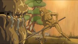 1girls breasts completely_covered_in_mud covered_in_mud dirty dirty_girl female human lin_(spirited_away) long_hair mflang mud muddy naked nipples nude spirited_away stink_spirit studio_ghibli tagme