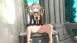 1girls 3d alternate_costume alternate_hairstyle bottomless fire_emblem fire_emblem_engage fire_emblem_heroes nintendo official_alternate_costume official_alternate_hairstyle overused23 presenting_pussy spread_legs veronica_(fire_emblem) veronica_(princess_rising)_(fire_emblem)