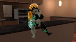 1girls 3d alternate_breast_size animated ass_expansion breast_expansion female female_only midna psuedosoul solo sound tagme the_legend_of_zelda twilight_princess video