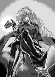 1girls black_and_white bondage duel_monster exosister_martha exosisters nun wapool yu-gi-oh!