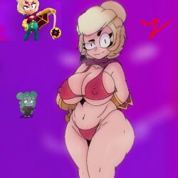 ass big_breasts bikini brawl_stars breasts charlie_(brawl_stars) curvy curvy_female first_porn_of_character gunmin_(huesosdry) huesosdry nipples panties spider supercell thong_panties