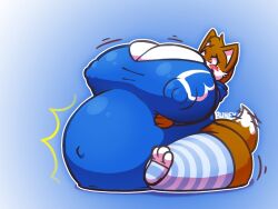 ass ass_expansion belly_expansion big_breasts breast_expansion breasts bubble_ass bubble_butt female furry_only huge_ass immobile instablimp sequence thick_thighs