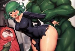 1boy 1girls ahe_gao ai_generated caught cum cum_in_uterus cum_inside defeated defeated_heroine female hulk marvel medium_breasts monster novelai one-punch_man rape sex tatsumaki thick_thighs vaginal_penetration wide_hips x-ray