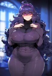 1girls ai_generated aster-chan breasts female female_only floox hex_maniac hi_res hips huge_breasts human light-skinned_female light_skin long_hair nintendo pale-skinned_female pale_skin pokemon pokemon_xy purple_eyes purple_hair stable_diffusion thiccwithaq_(ai_style) thick_thighs thighs voluptuous wide_hips