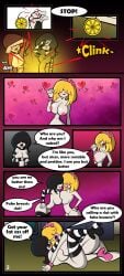 big_ass big_breasts big_butt bimbo black_hair blonde_hair comic curvy goth goth_girl gothic huge_breasts large_breasts lucy_loud lucy_loud_(makeover) oppai page_2 page_number rubbing scissoring selfcest the_loud_house trece-013 voluptuous yuri