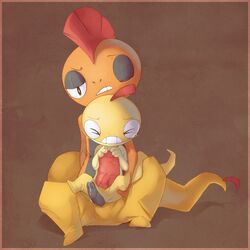 furry gay male no_humans pokemon precum scrafty scraggy size_difference yaoi